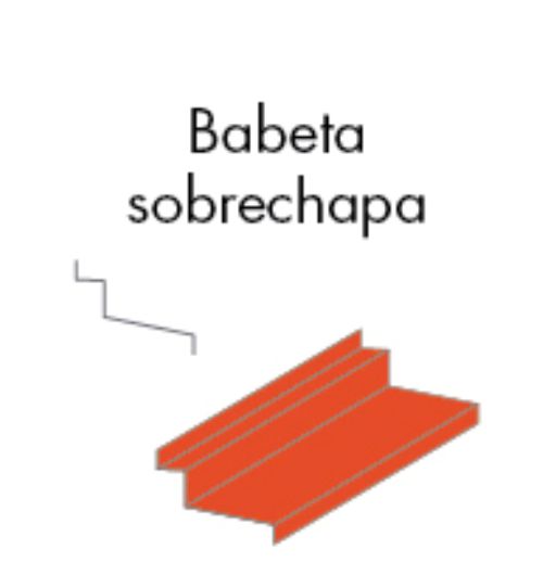 BABETA SOBRECHAPA TEJADO METALICO NEGRO X 2.44 MTS